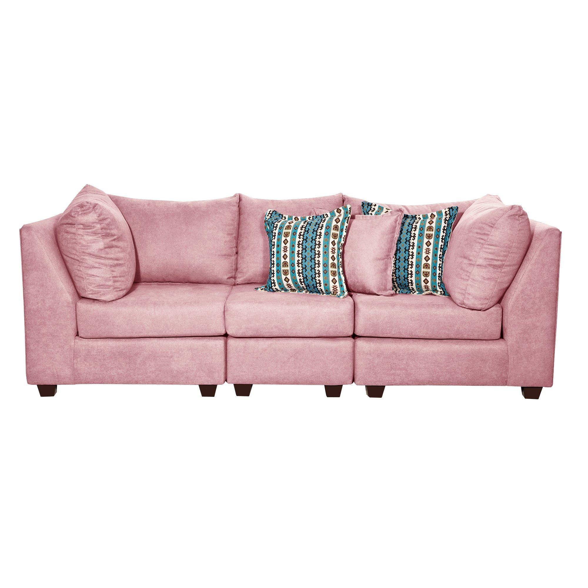 Sofa modular 3c Belek tela  Palo Rosa 245x 90 x 95-0