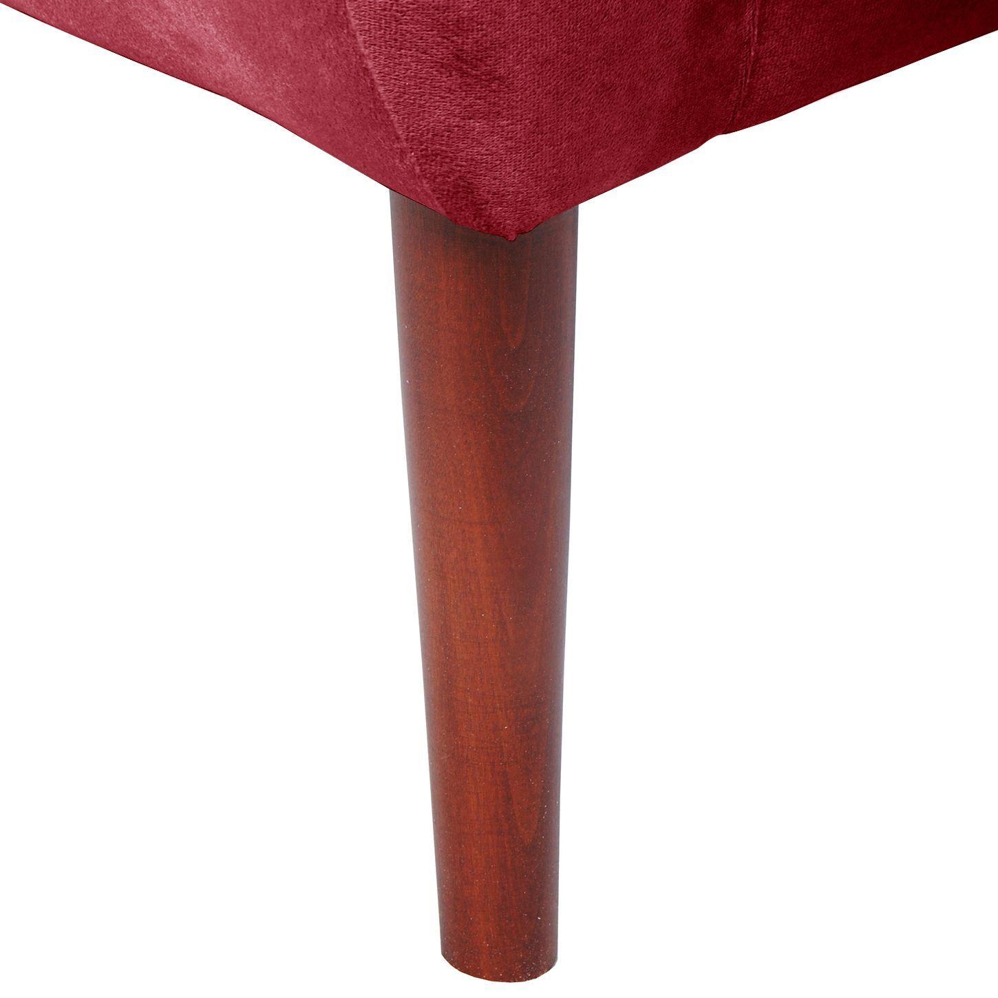 Poltrona Curvee 80 x 70 x 78 alt Felpa Burdeo-1