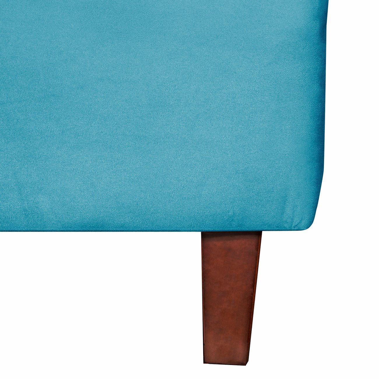  Sofa  York  2c Felpa Turquesa 150x80x95-2