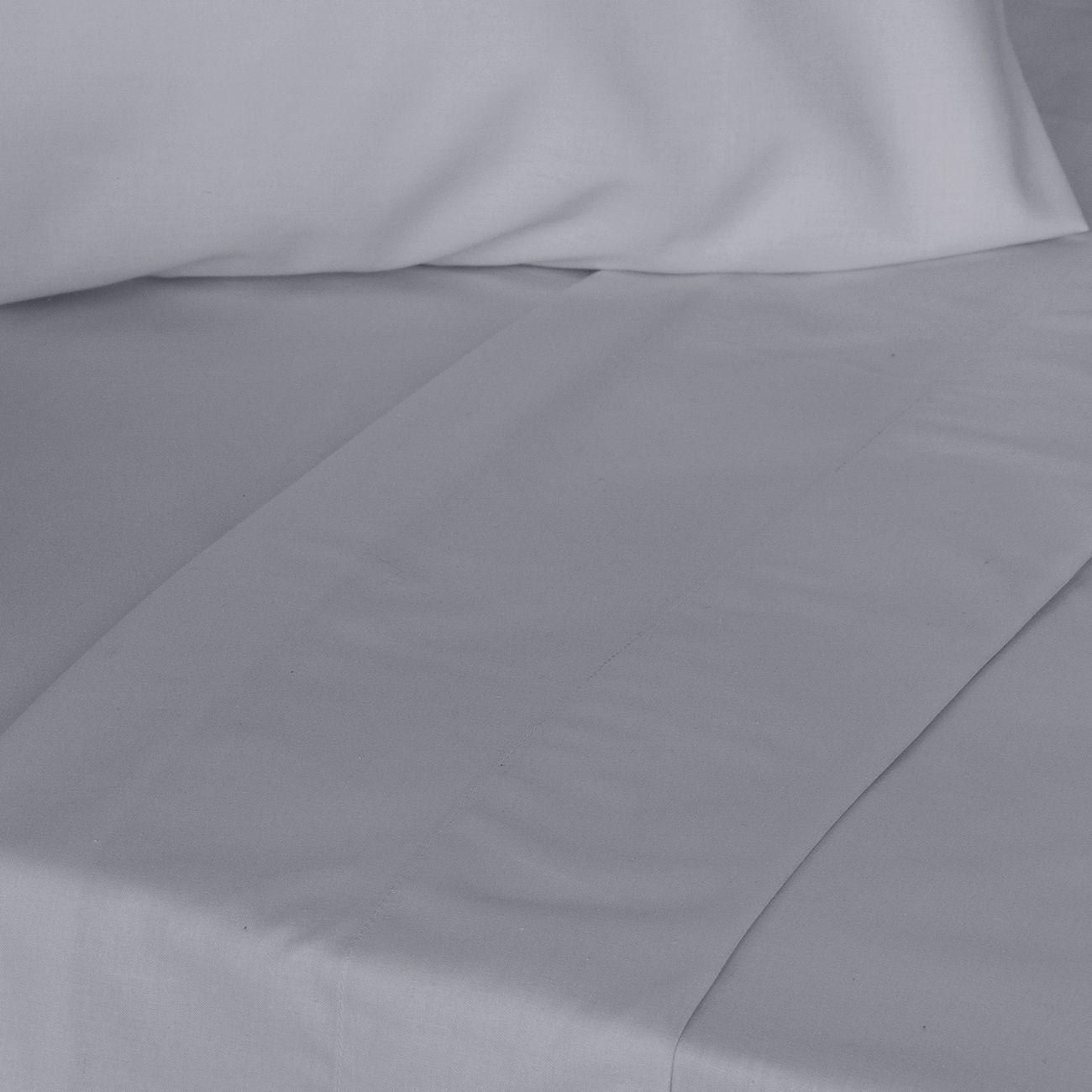Jgo.Sábanas Polycotton 1 PL- 144 hilos Gris-2