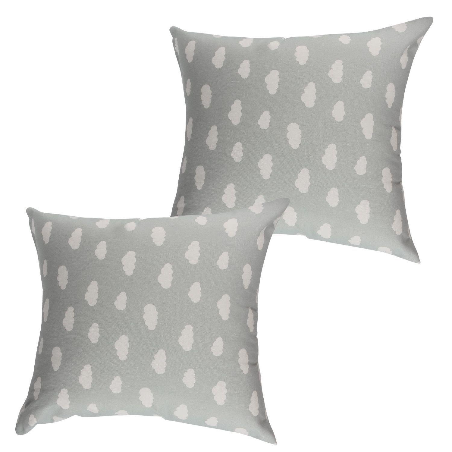 Set 2 Cojines Lona Nube Gris 50x50 cm-1
