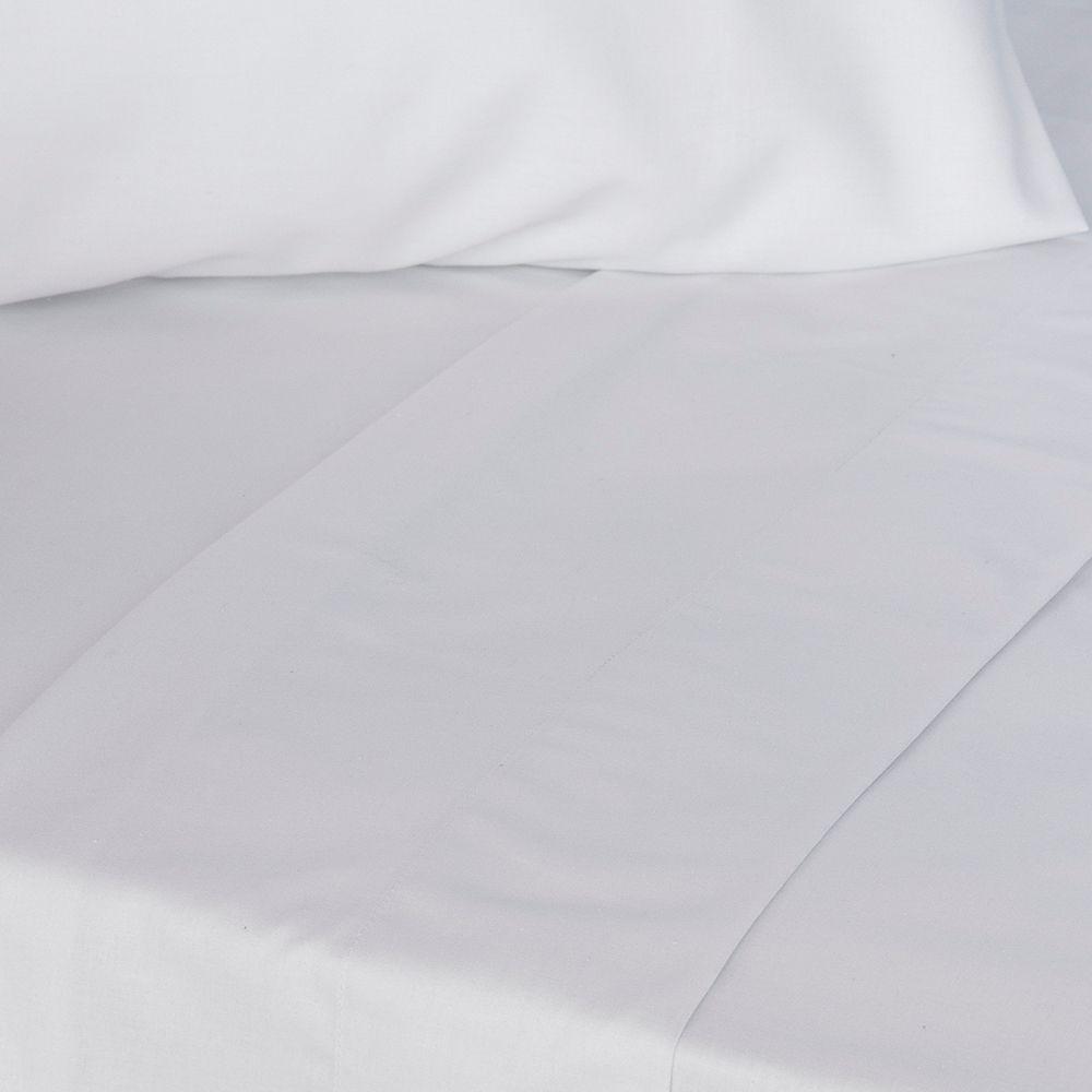Jgo.Sábanas Polycotton 1 PL- 144 hilos Blanco-2
