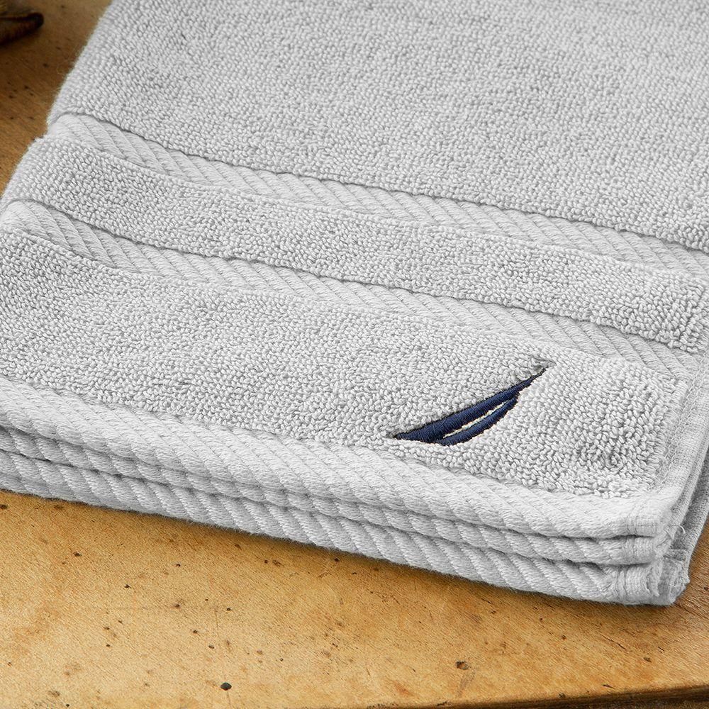 Toalla de mano 60X40 NAUTICA HOME 100 algod n Gris Plata-3