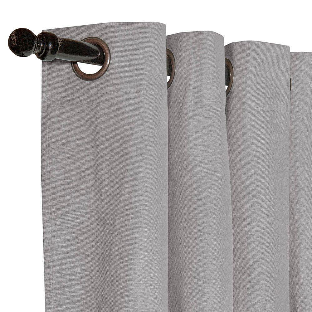 Set 2 Cortinas Black Out  California  140x225 Gris  Claro-2