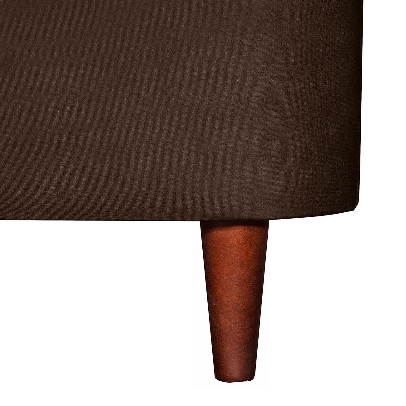 SOFA 2C OSLO FELPA  CHOCOLATE 160X80X70-2