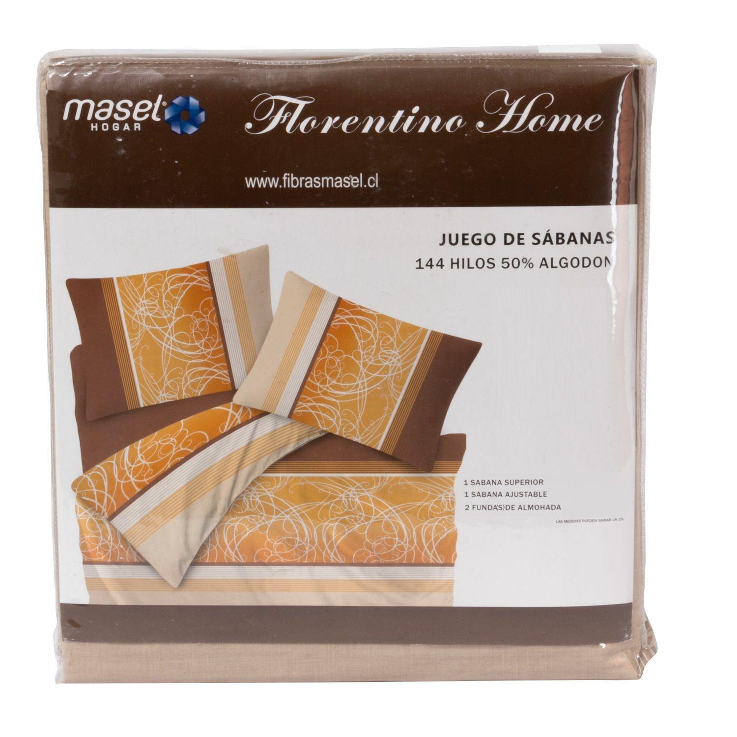Juego de Sabanas Sinuo 1.5 plazas Chocolate-2