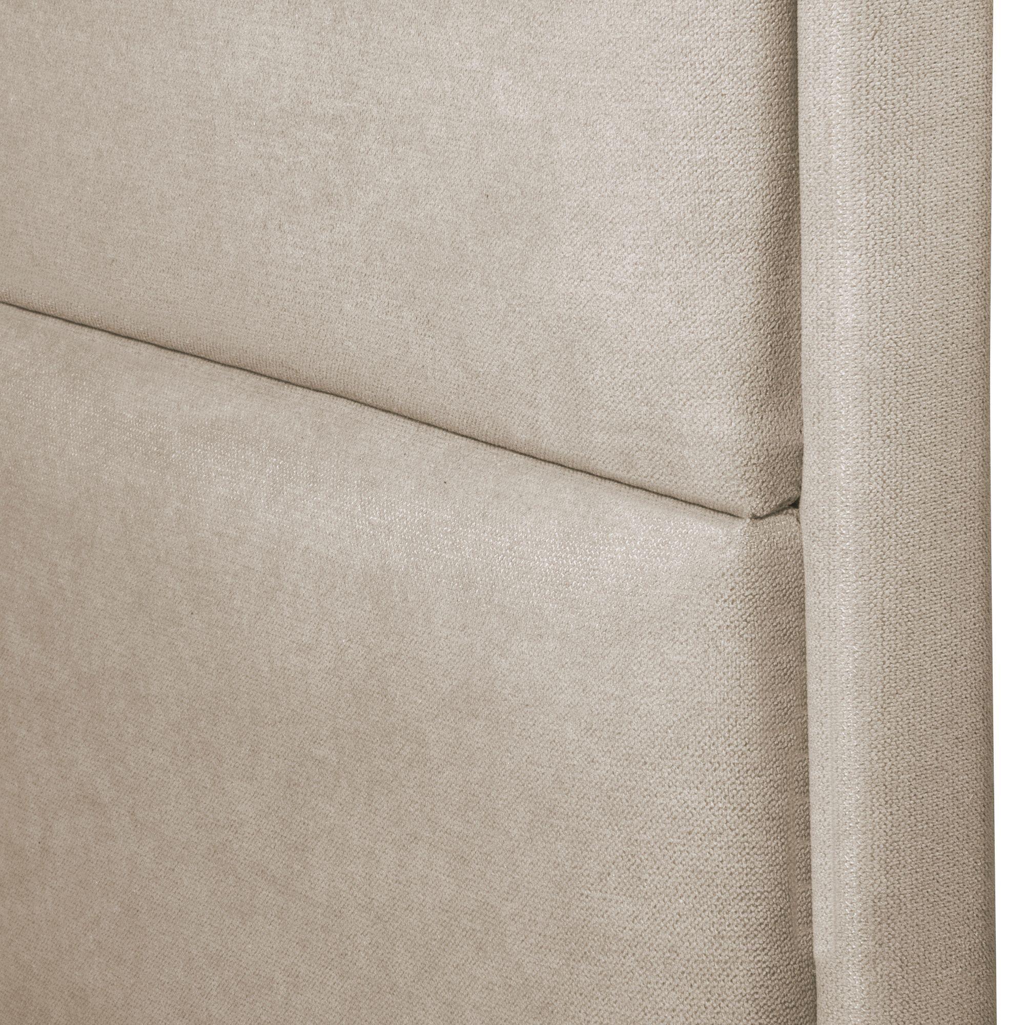 Respaldo Cama 2 pl Square  152 x 8 x 130 cms  Tela   Beige -2