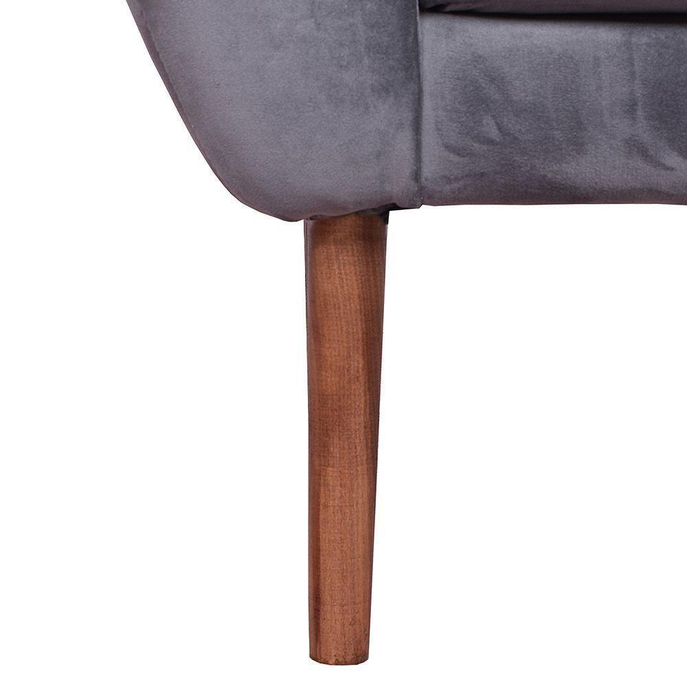 Sofá Masel 2C Curvo 130x70x78 cm  Gris-8