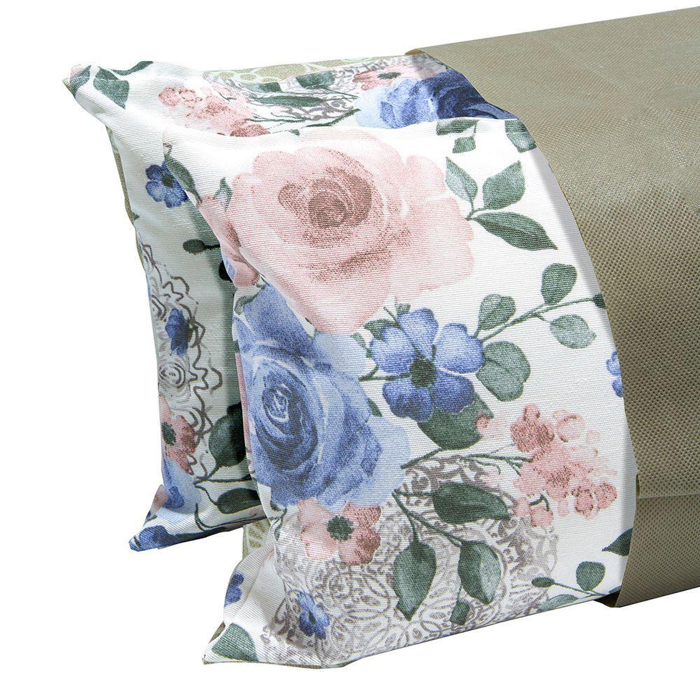 Set 2 Cojines Lona Espa ola Fabiola 25x50 Azul-1