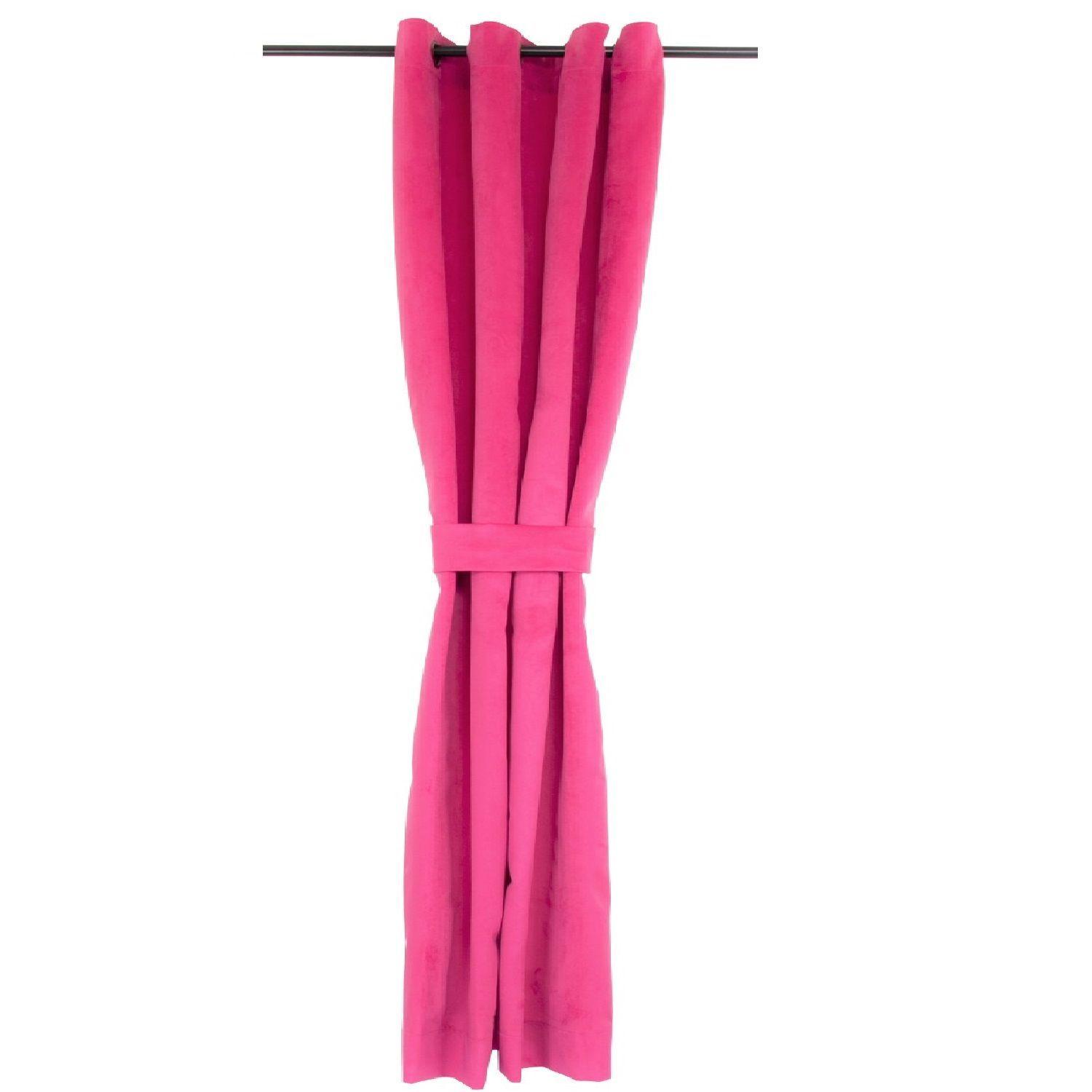Cortinas New velvet 1.40 X 2.20  Fucsia-1