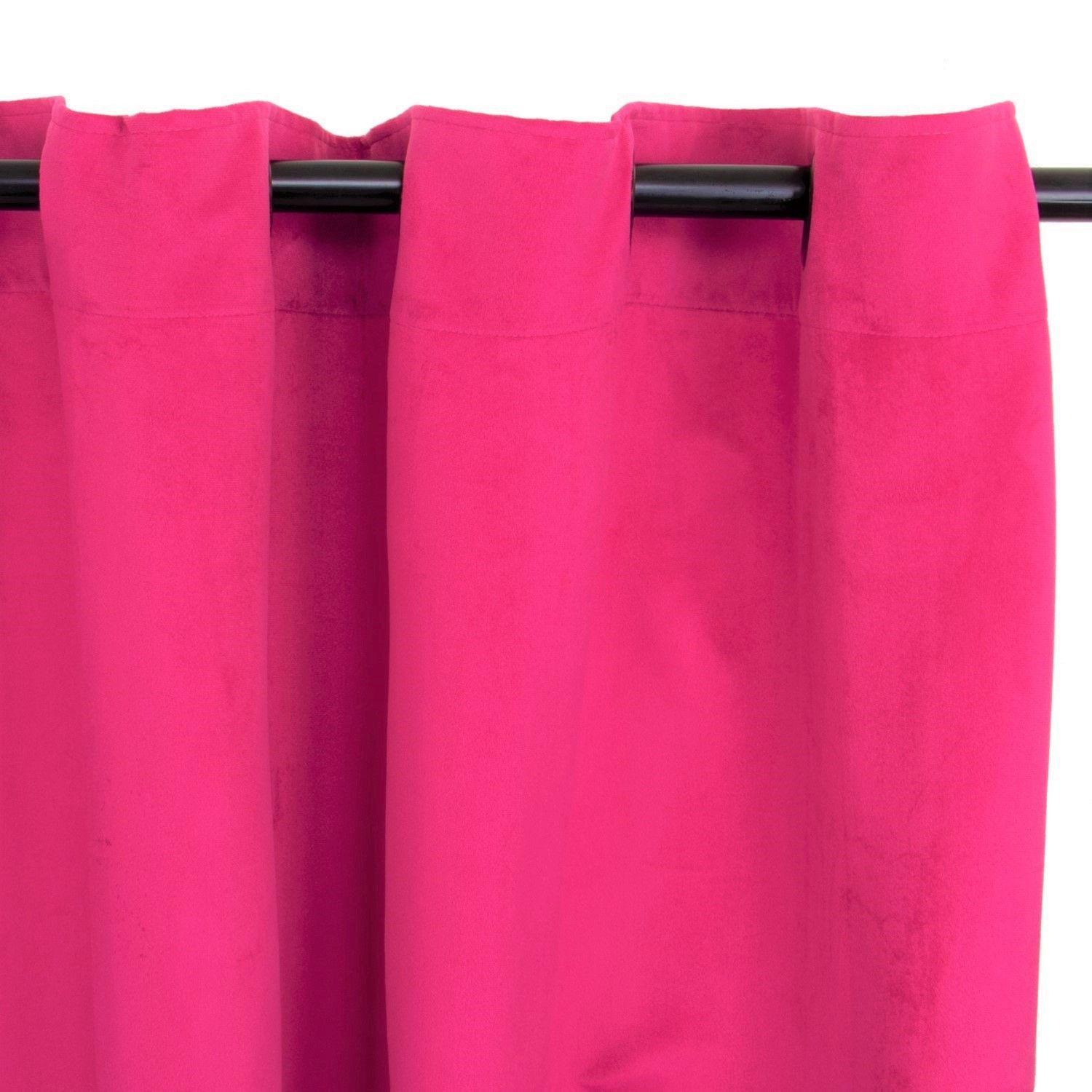 Cortinas New velvet 1.40 X 2.20  Fucsia-0