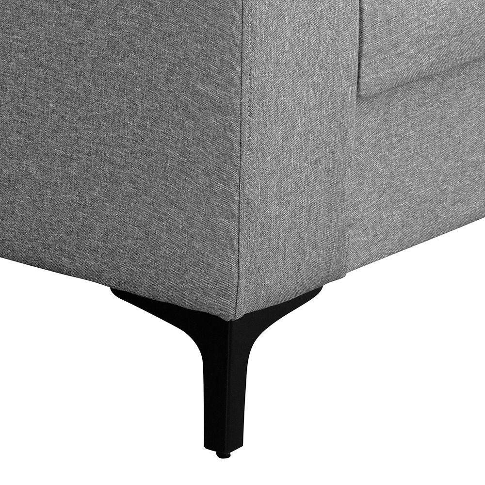 Seccional Belga esquinero Gris 210x210 X 95-3