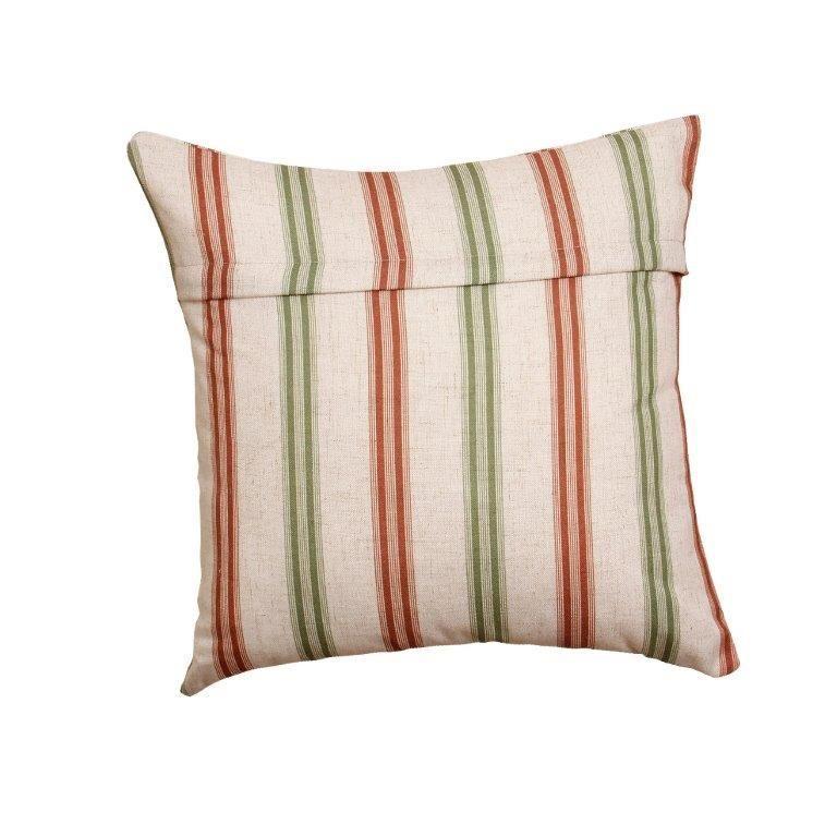 Set 4 Cojines Linen Stripe 45x45 Verde-1
