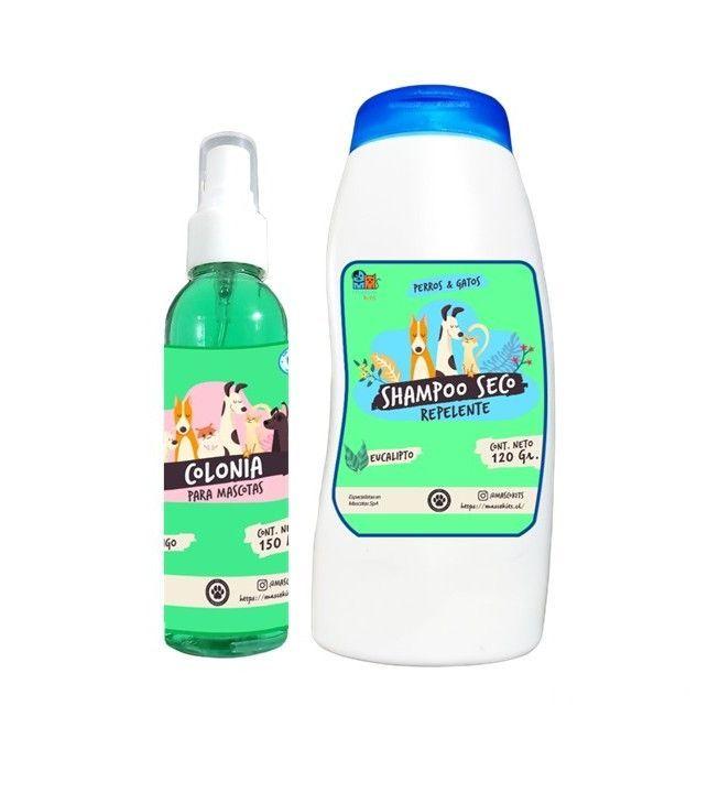 Kit Para Perro Shampoo Seco  Colonia Mango-Eucalipto -0