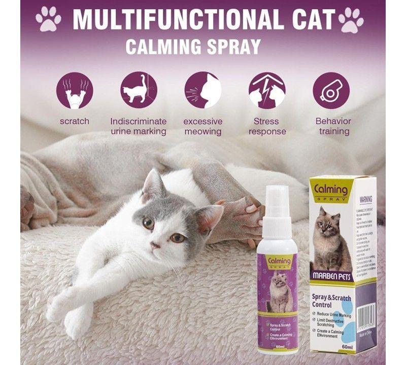 Spray Calmante Para Gatos Calming Spray 60 Mi Marben Pets-4