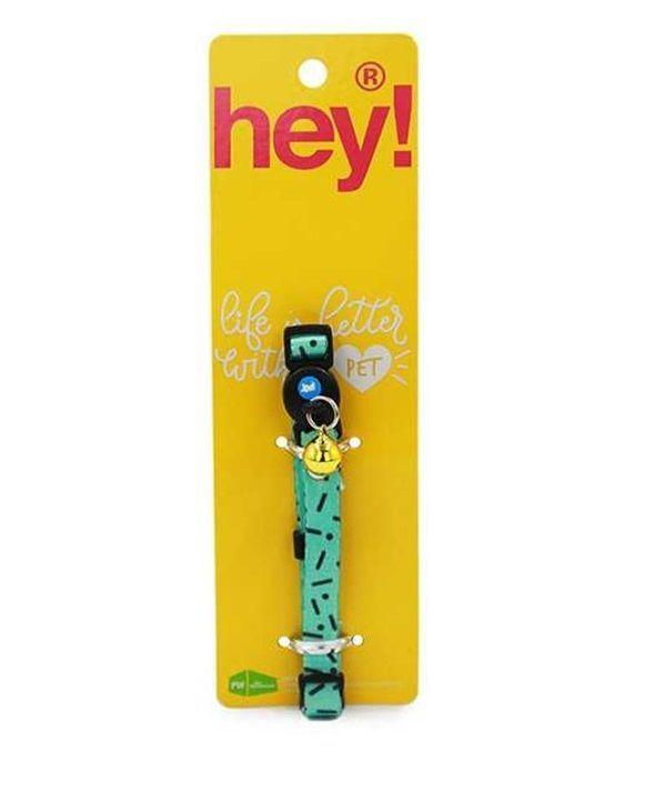 Collar Para Tu Mascota Gato De Nylon Celeste Hey-2