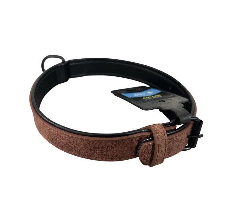 Collar Para Perro Eco Cuero Mascotas 2,5cm Ancho 47cm Largo-3