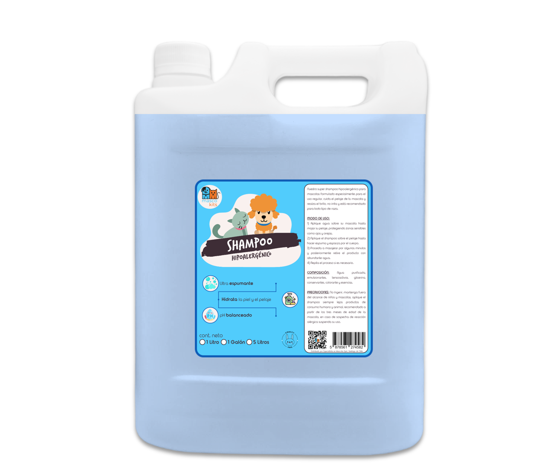 Kit Shampoo Pelaje Blanco + Hipoalergénico + Matico+ Colonia-1