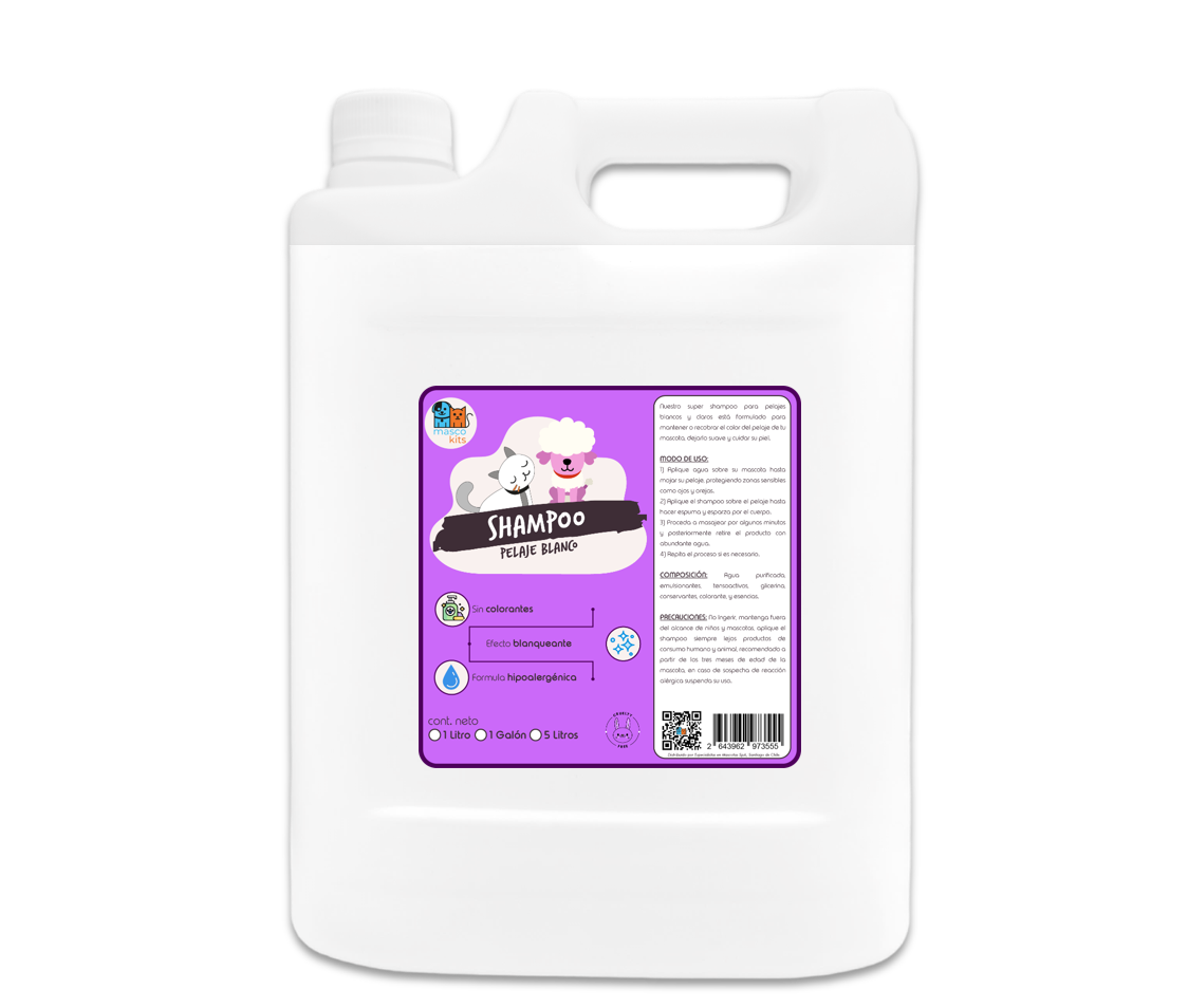 Kit Shampoo Pelaje Blanco + Hipoalergénico + Matico+ Colonia-2