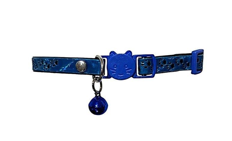 Collar Para Gato Gatita Anti Ahorque Con Diseño Huellitas-2