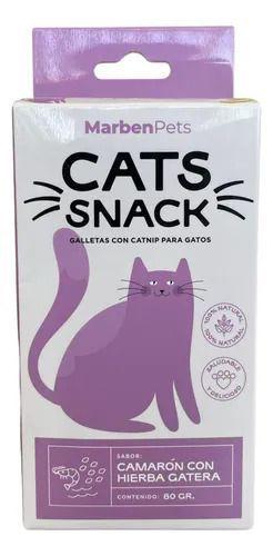 Snack Para Gatos Galletas Con Hierba Gatera Y Camarón 80g-2