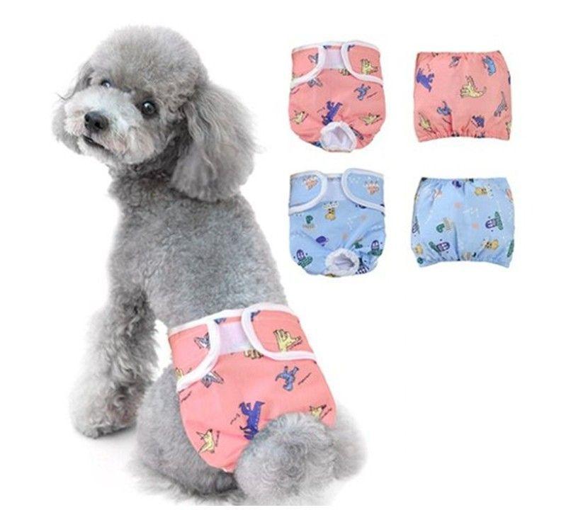 Calzón De Celo Para Perritas Lavable Talla M Raza Mediana-0