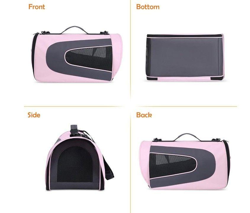 Bolso Transporte Mascotas Pequeño 36x21,5x23,5cm Rosa-2