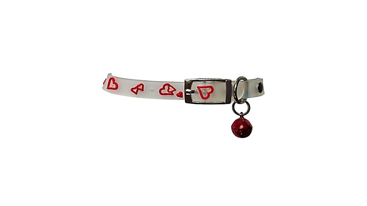 Collar Para Gato Gatita Anti Ahorque Con Diseño De Corazón-2