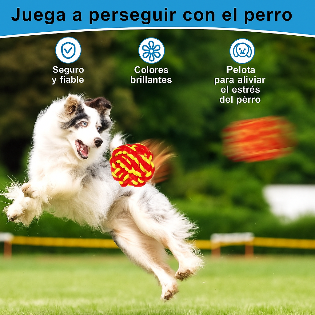 Juguete Pelota De Cuerda Masticable Duradera Para Perros-2