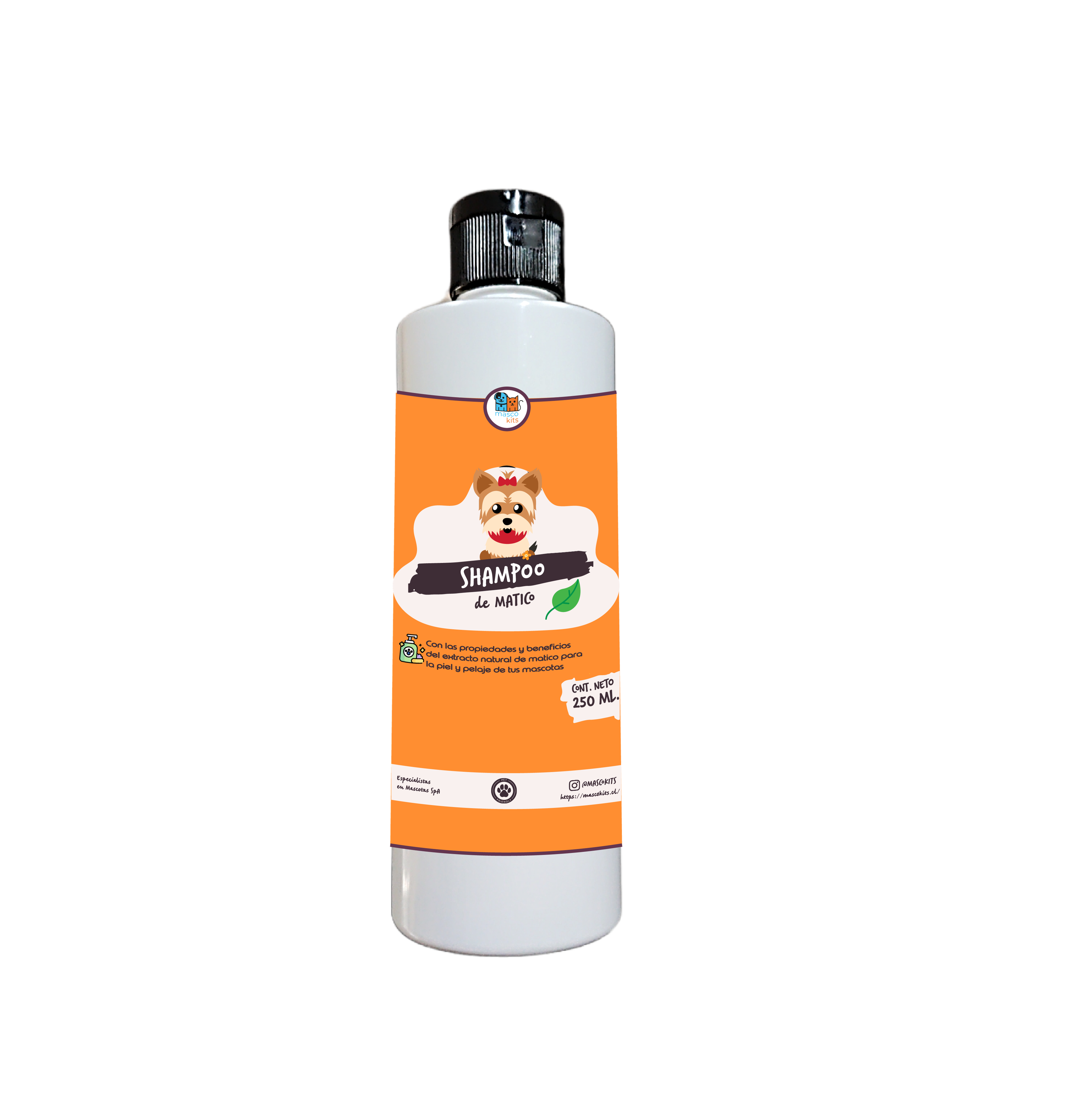 Shampoo P/ Perros Gatos 250 Ml Matico - Avena Piel Sensible-1