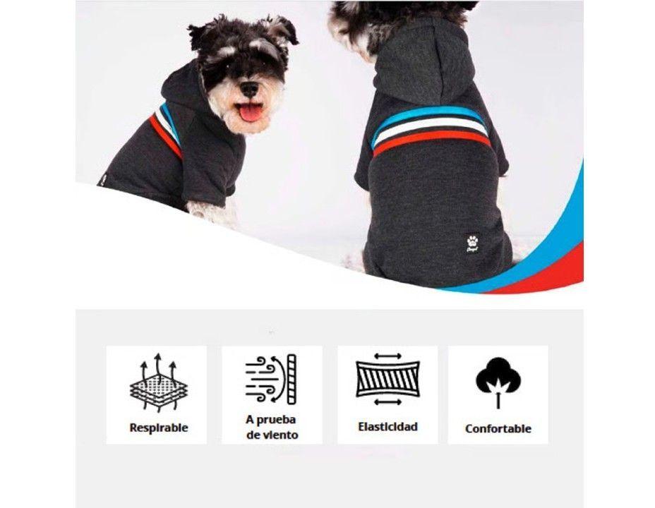 Polerón Sport Para Perros Raza Grande Mascotas Gris Talla 2xl-2
