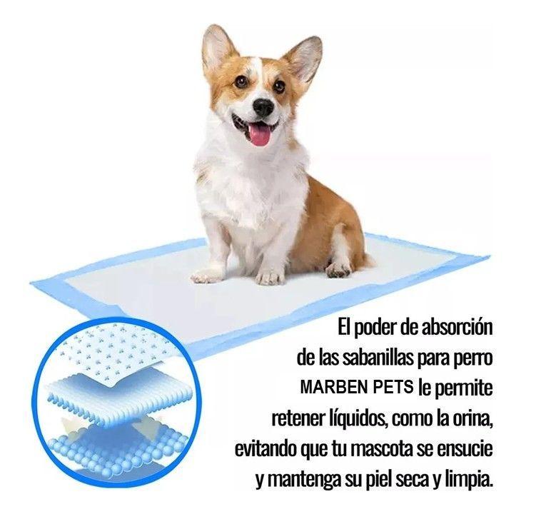 10 Pañales Sabanillas Para Perros 60x60cm Control De Olores-5