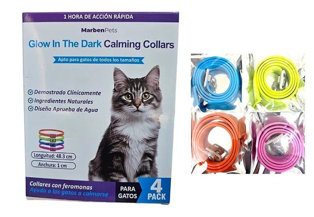 Pack 4 Collar Para Gato Con Feromonas Relajante Calmante-0