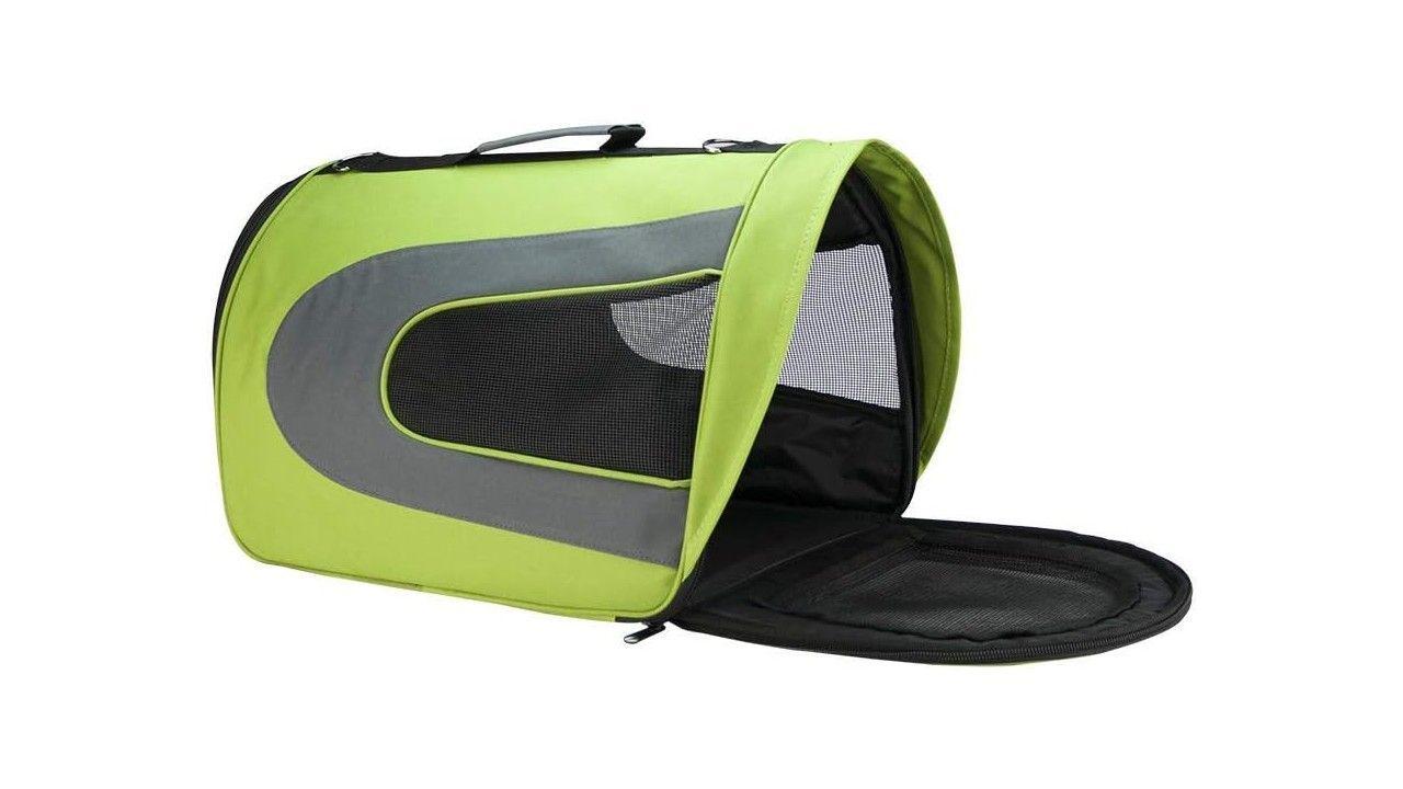 Bolso Transporte Mascotas Pequeño 36x21,5x23,5cm Verde-3