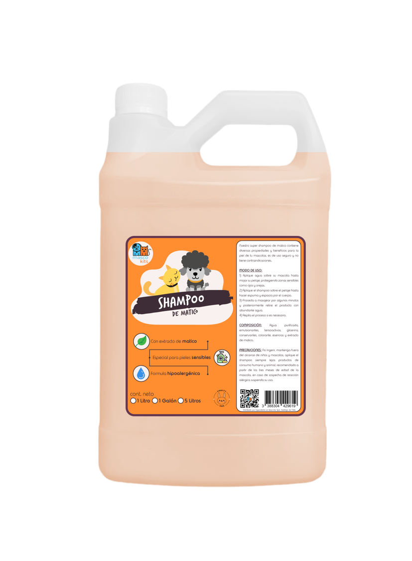 Kit Shampoo & Acondicionador Matico 1 Galón Perros Mascotas-2