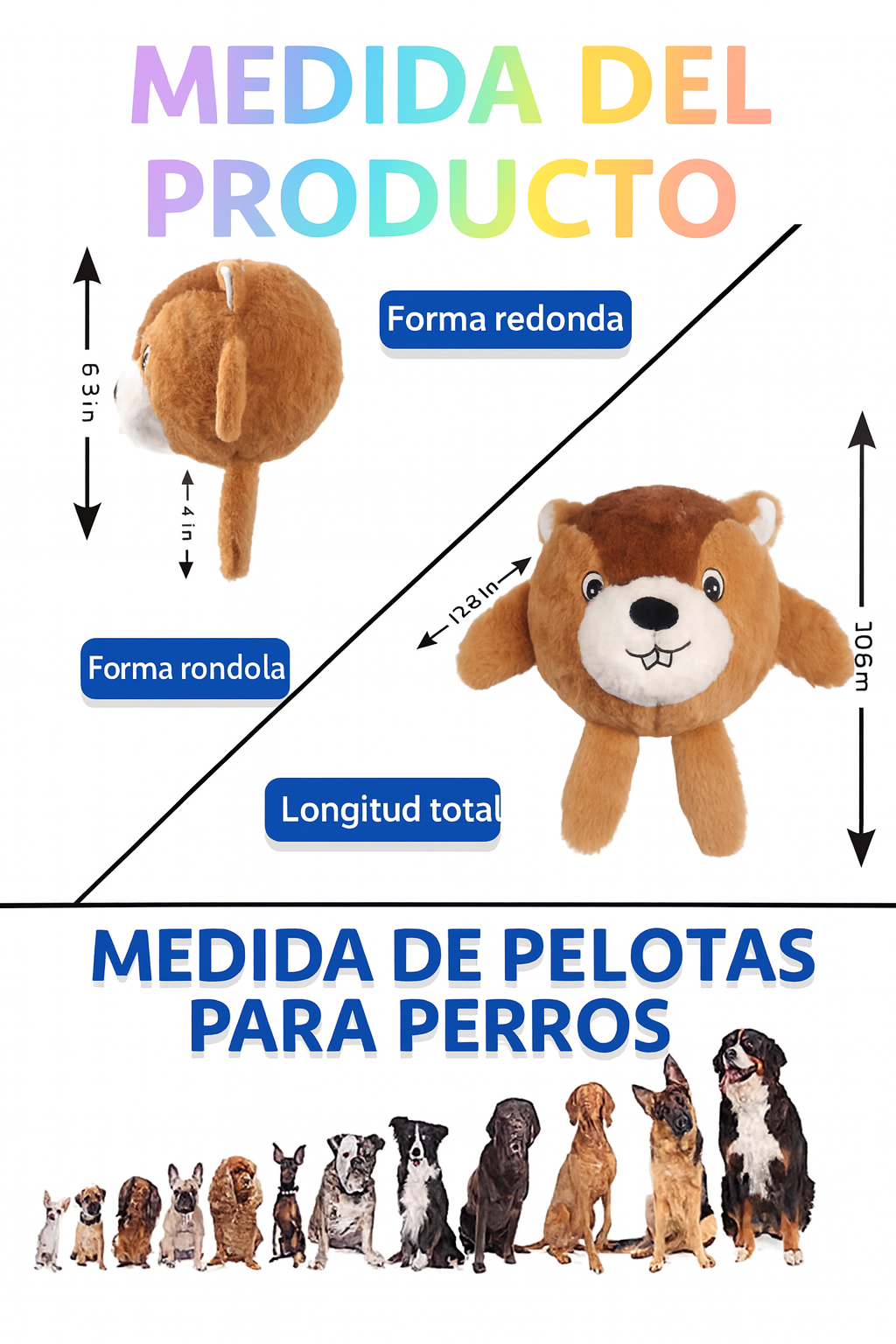 Juguete De Peluche Pelota Masticable Para Perros Mascotas-2