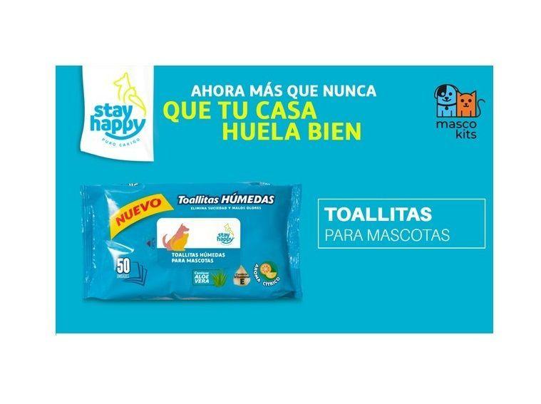 Toallitas Húmedas Para Limpieza Mascotas X50 Stay Happy-1