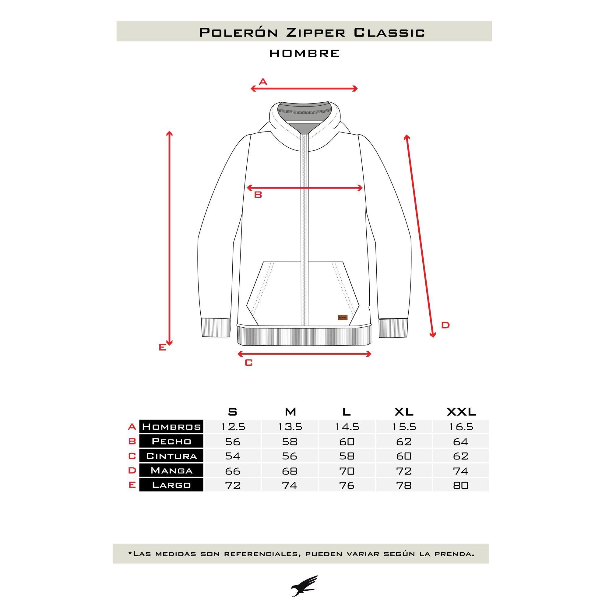 Polerón Zipper Classic Hombre Falcone-2