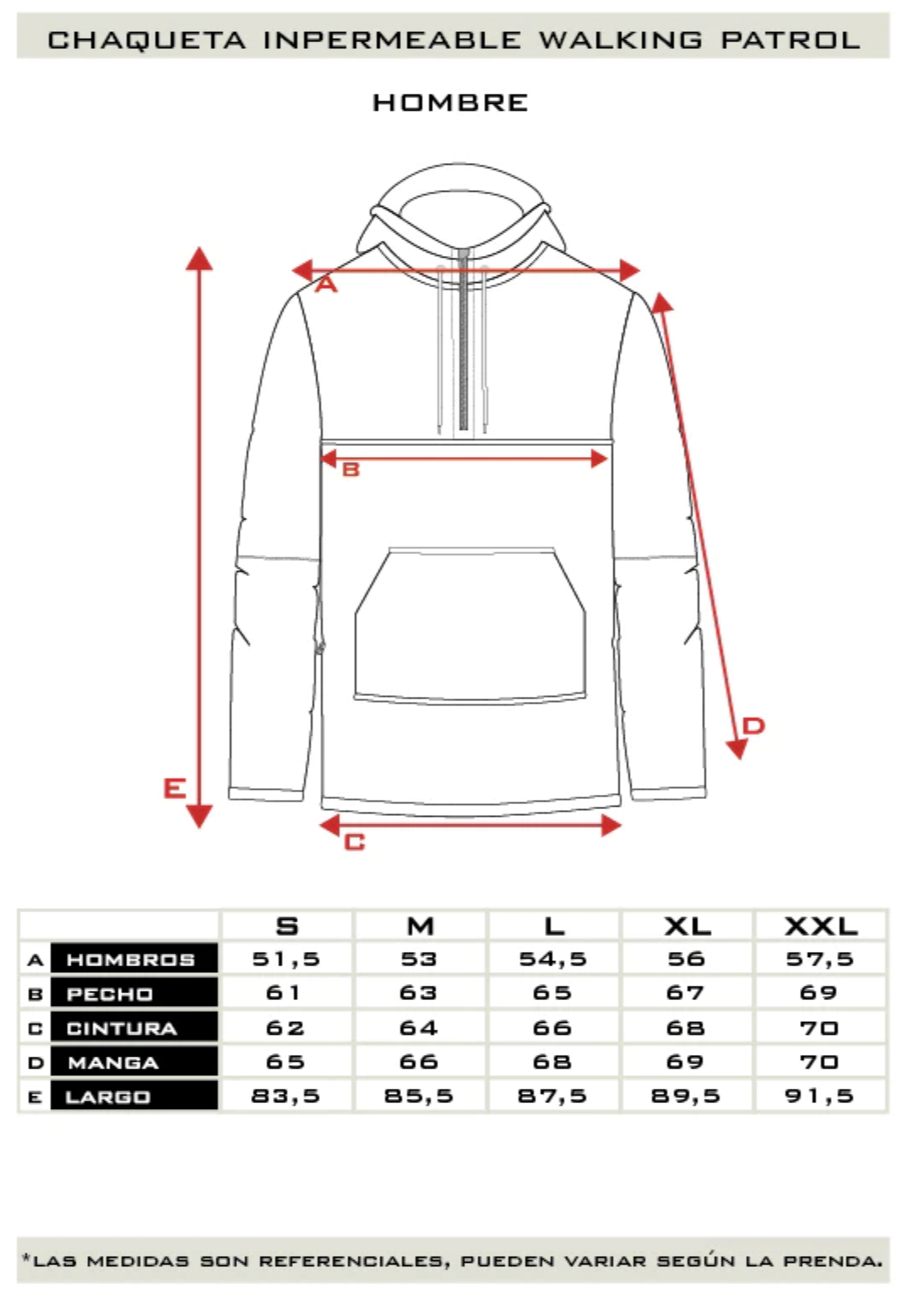 Chaqueta Impermeable Walking Patrol Hombre Falcone-5
