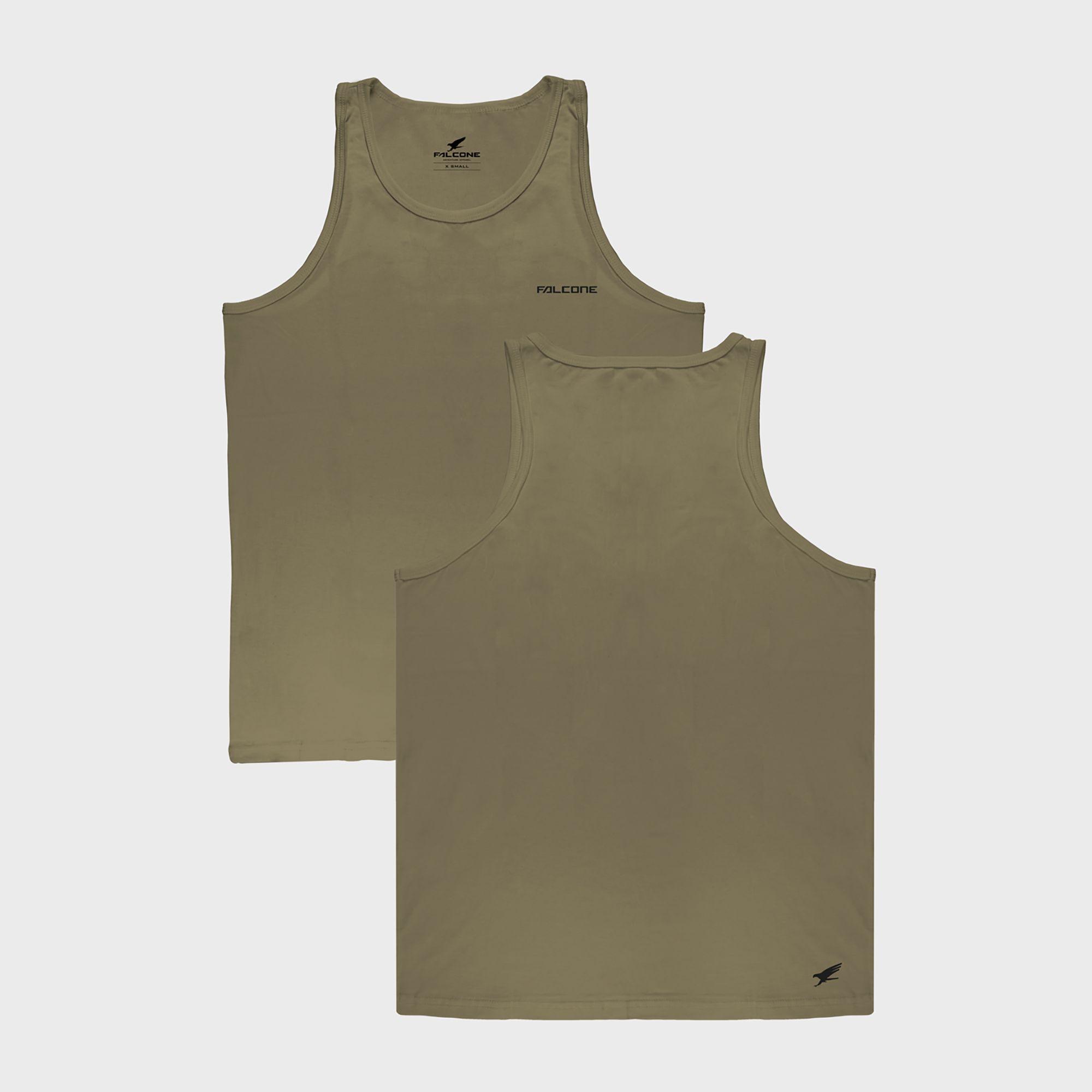 Polera Orgánica Sin Mangas Classic Logo Hombre Falcone-3