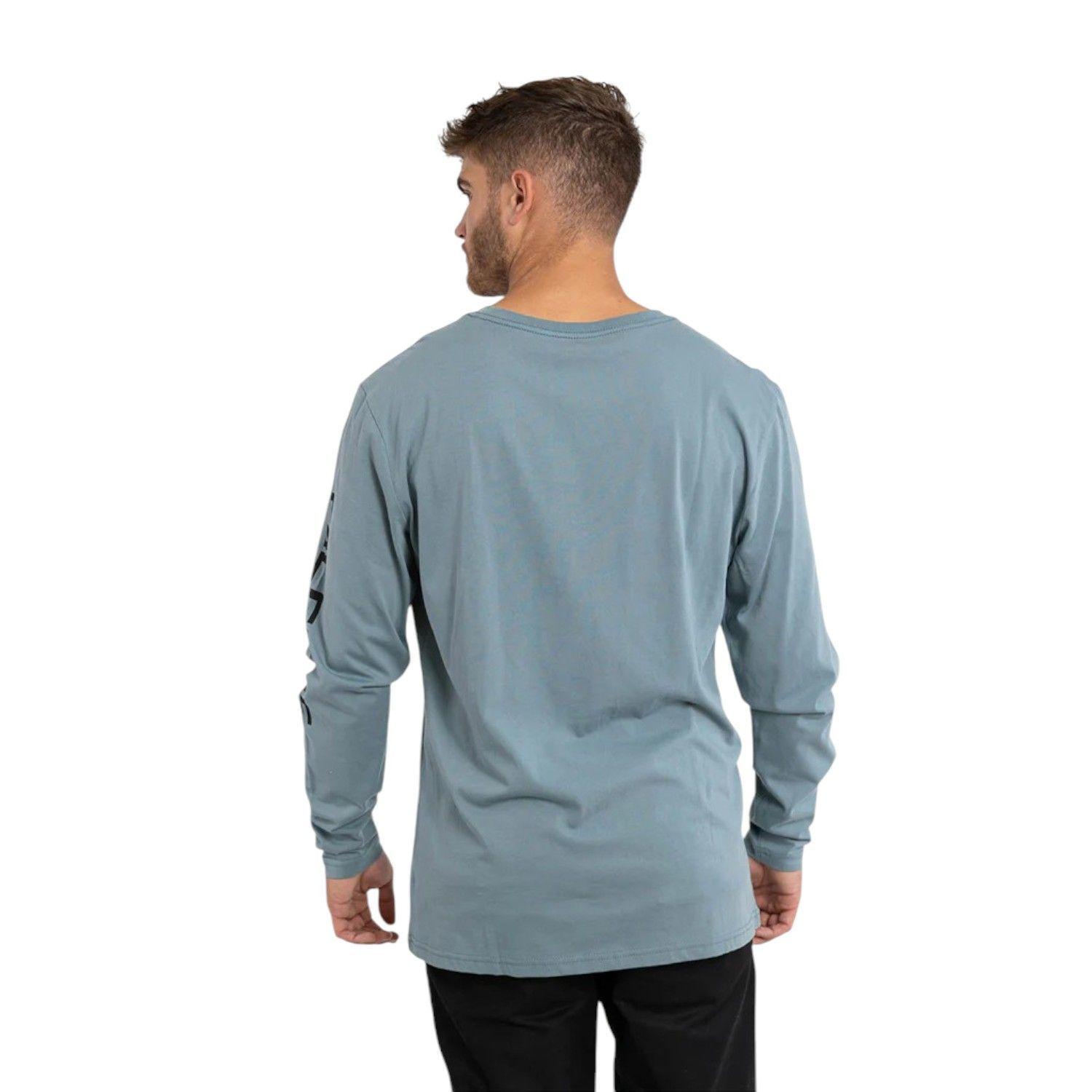 Polera Orgánica Manga Larga Vertical Logo Hombre Falcone-2