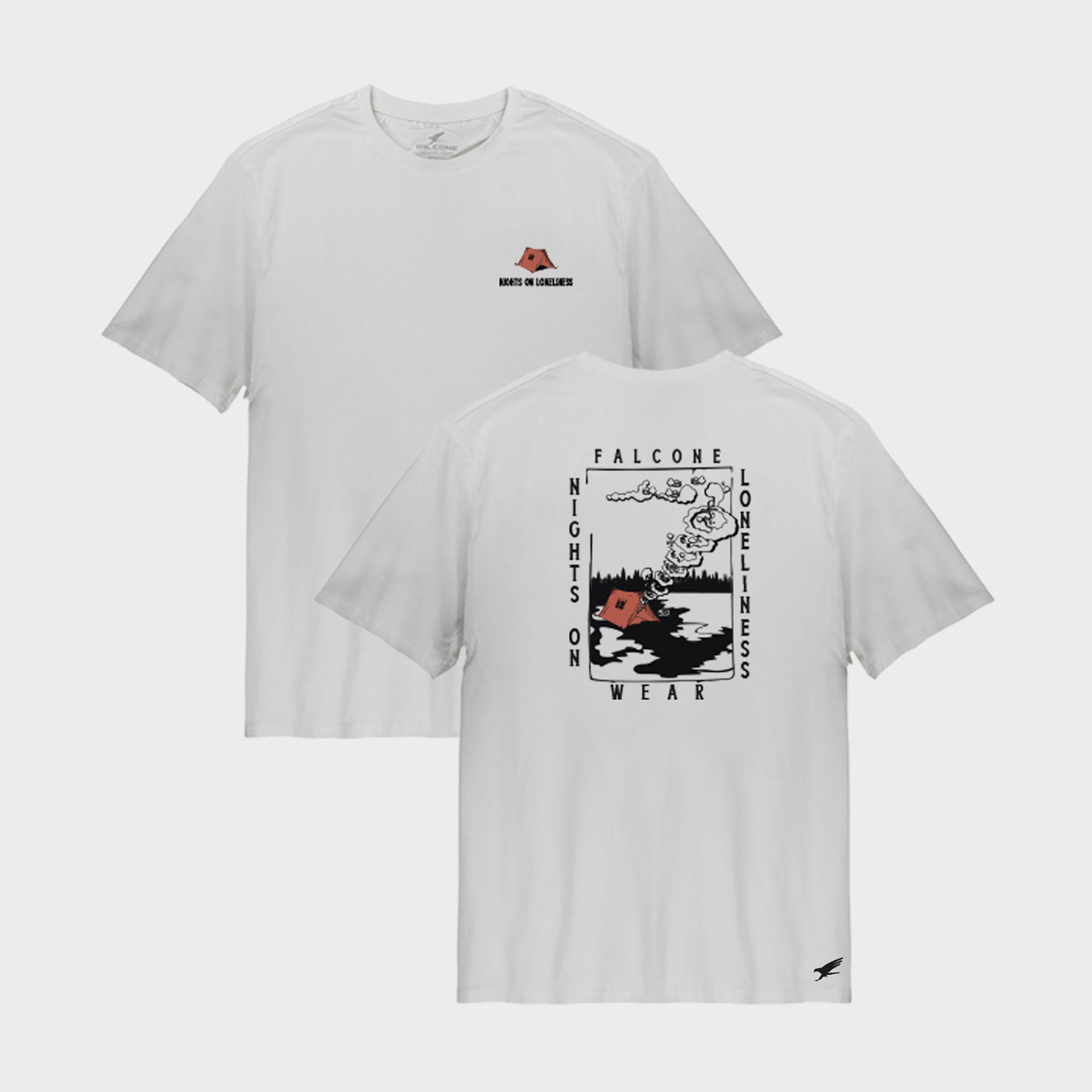 Polera Orgánica Nights on Loneliness Hombre Falcone Falcone-2