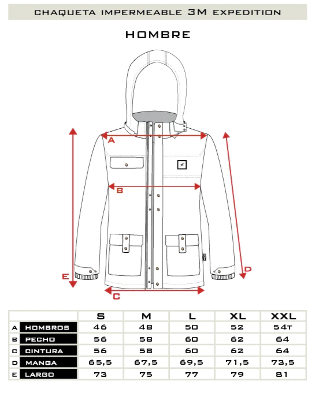 Chaqueta Impermeable 3M Expedition V2 Hombre Falcone -7