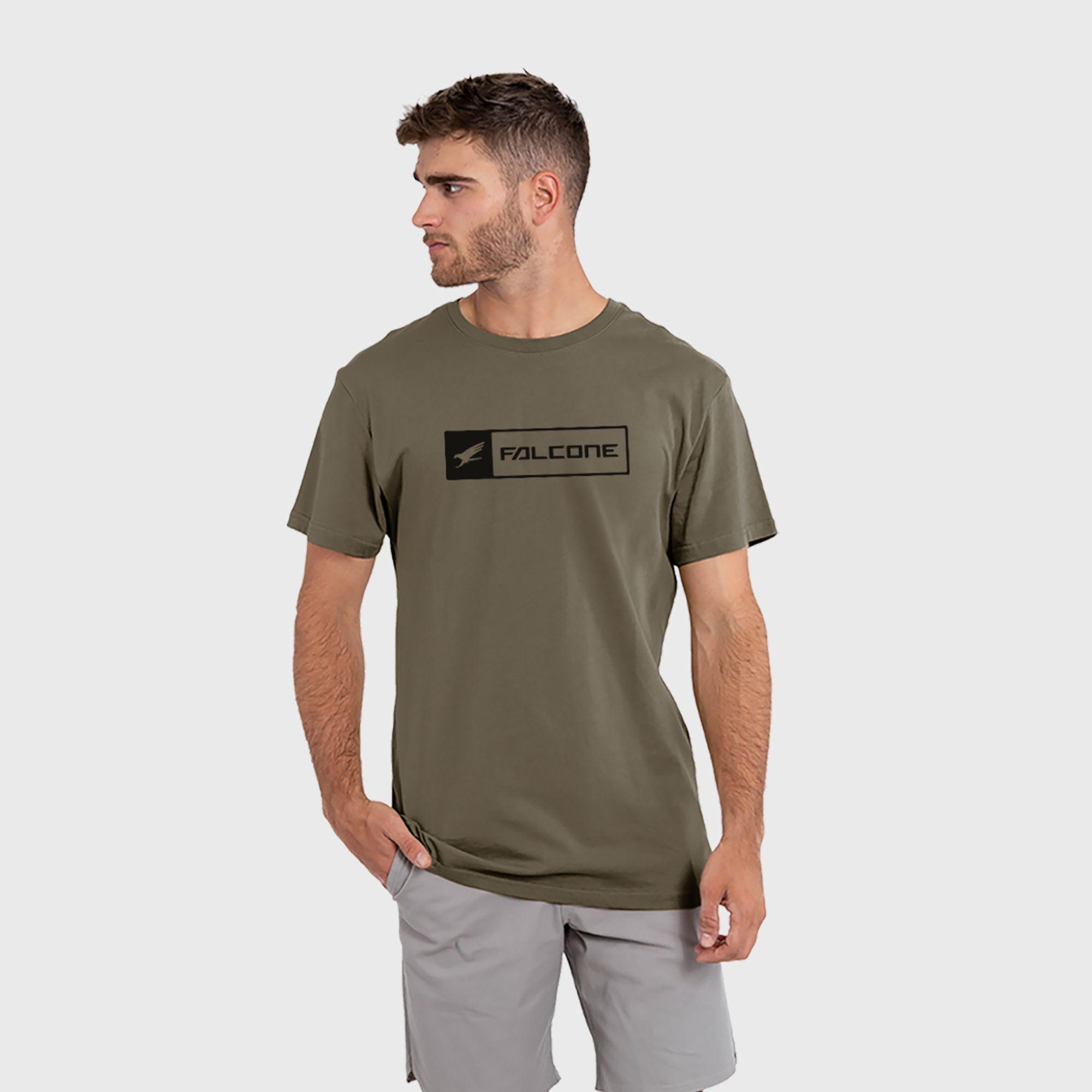 Polera Orgánica Rectangular Logo V2 Hombre Falcone Falcone-0