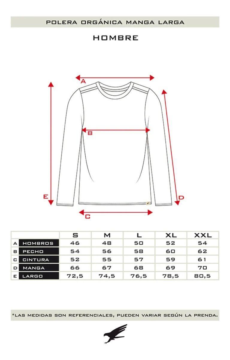 Polera Orgánica Manga Larga Classic Hombre Falcone-4