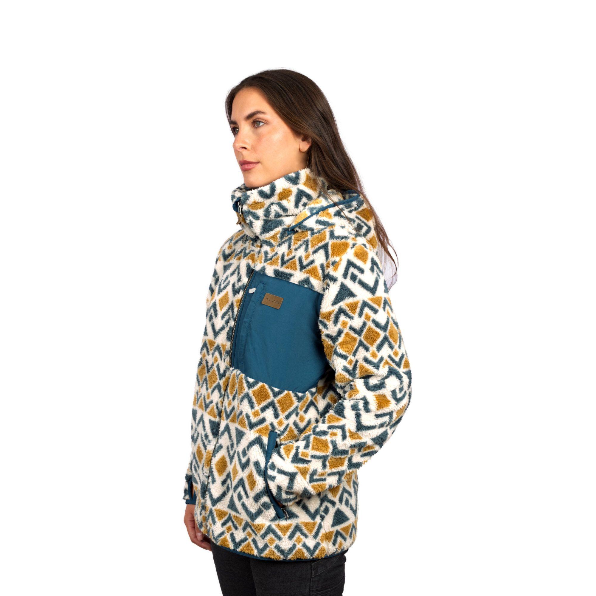 Chaqueta Shaggy Waves Mujer Falcone-3