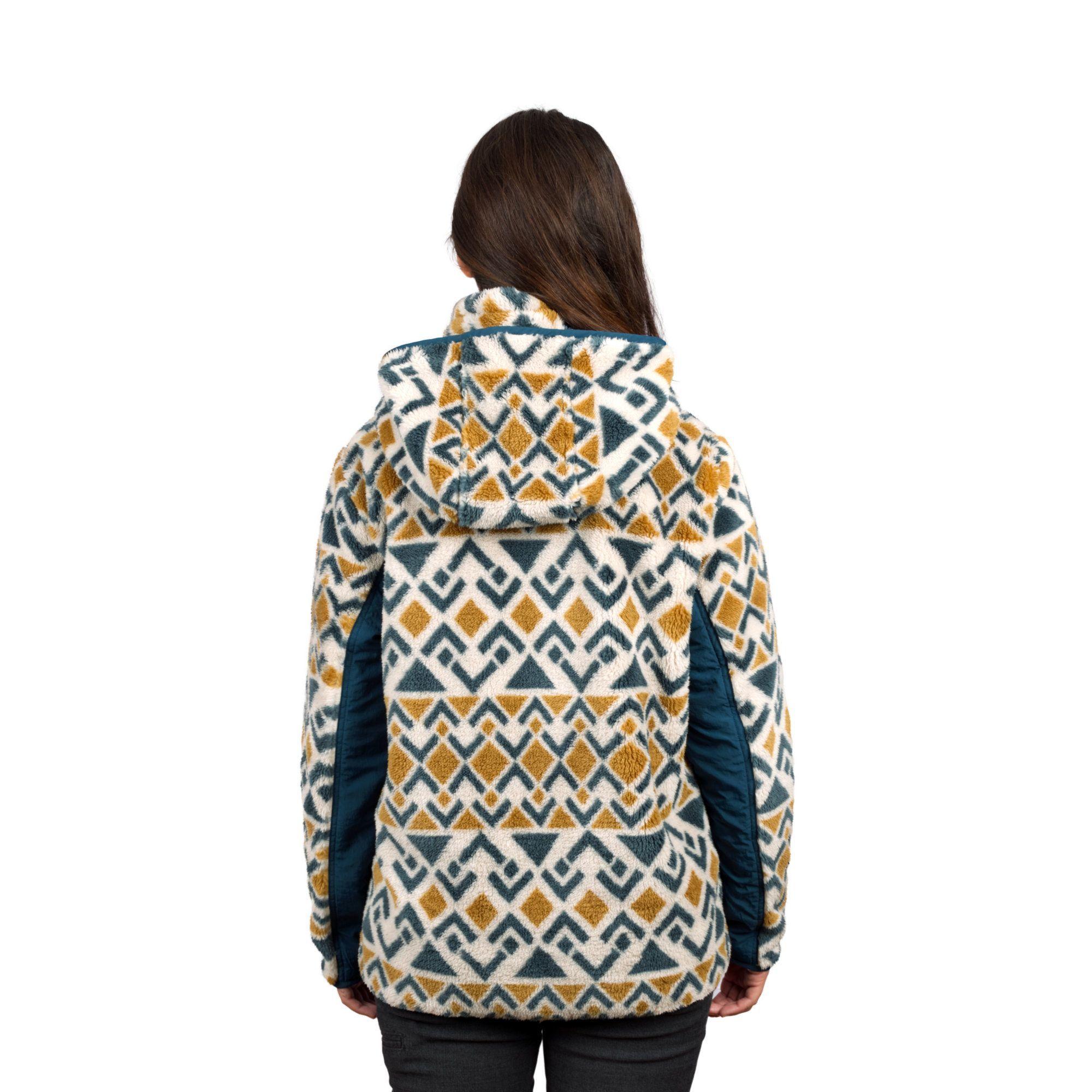 Chaqueta Shaggy Waves Mujer Falcone-5