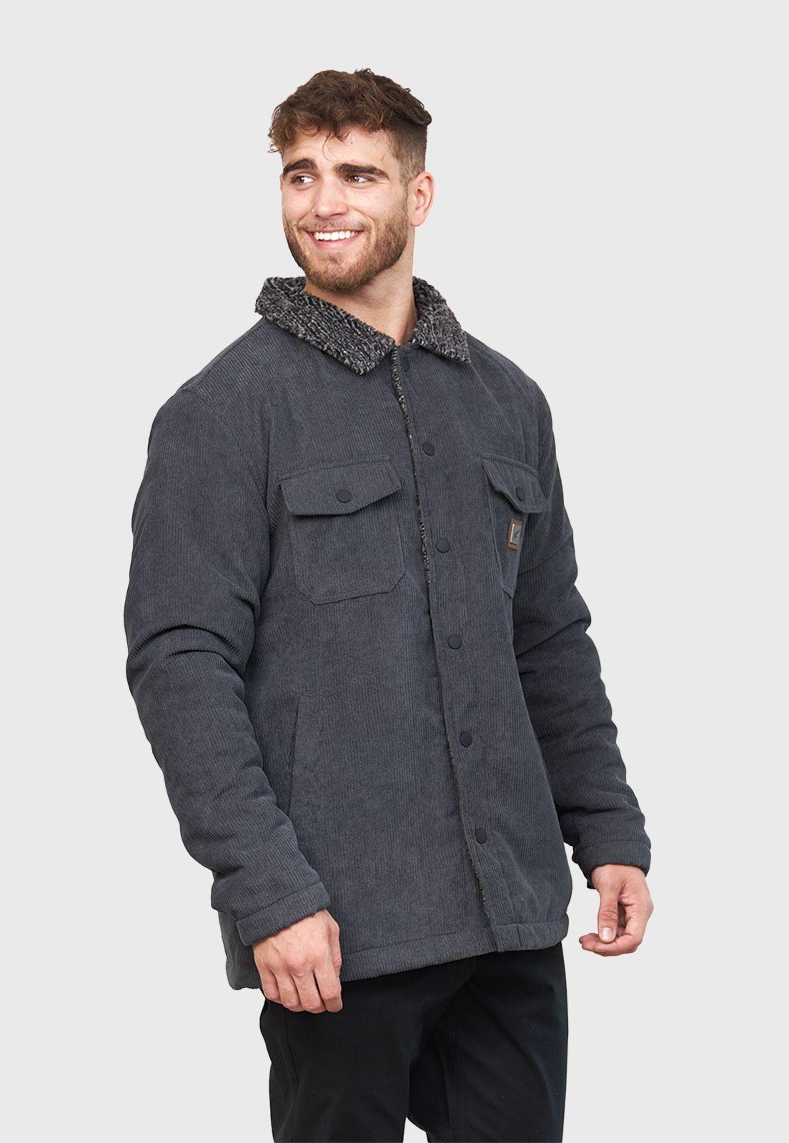 Chaqueta Harvester Gris Oscuro Hombre Falcone -2