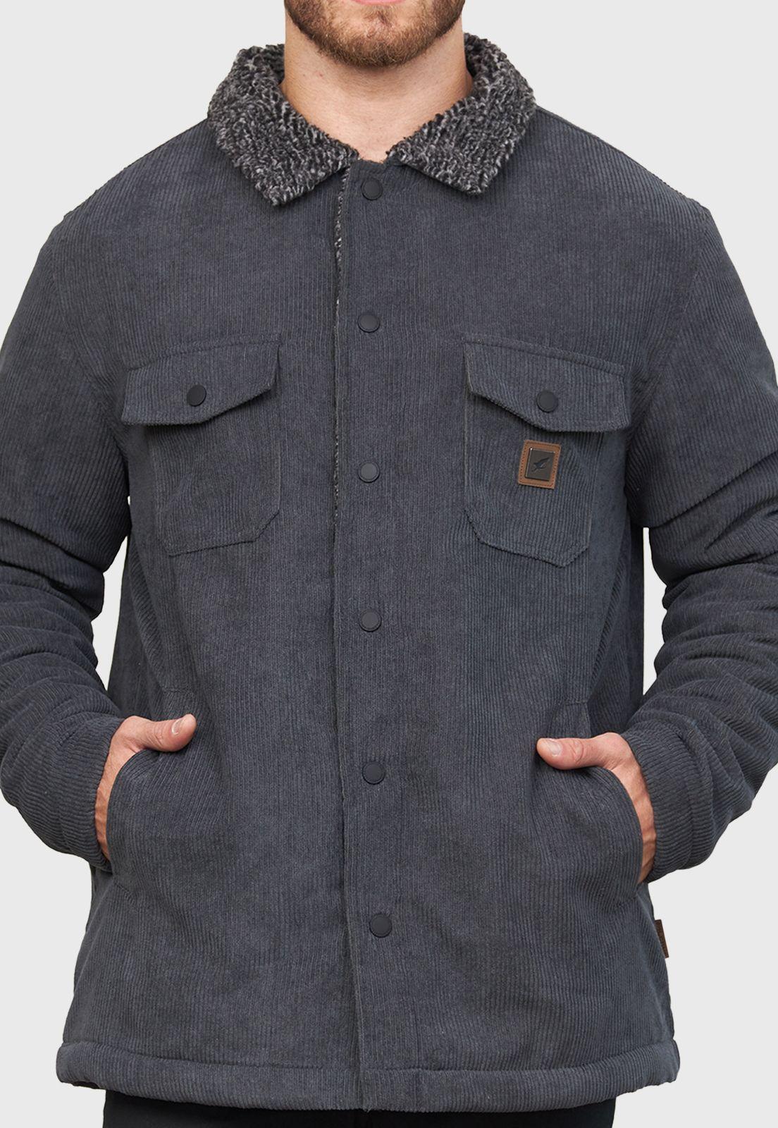 Chaqueta Harvester Gris Oscuro Hombre Falcone -4