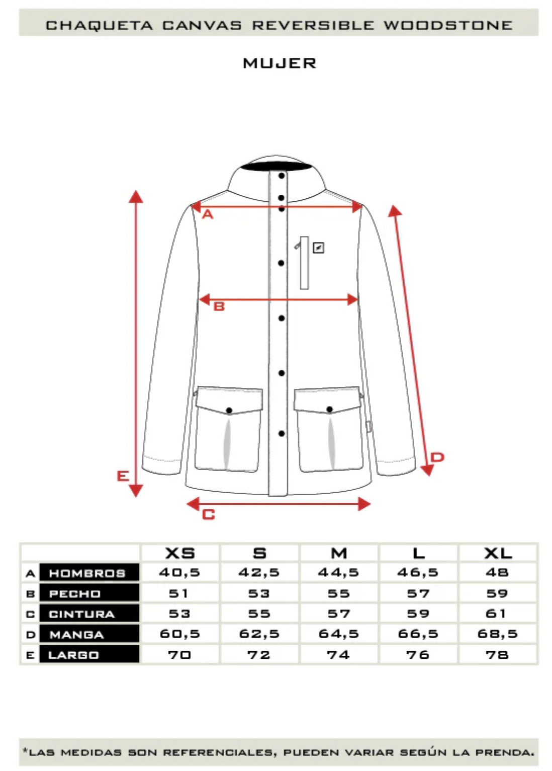 Chaqueta Canvas Reversible Woodstone V2 Mujer Falcone -7